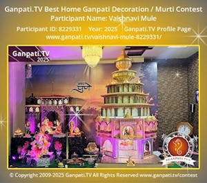 Vaishnavi Mule Home Ganpati Picture