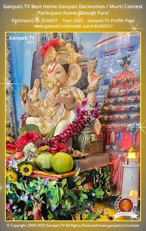Biswajit Parvi Home Ganpati Picture