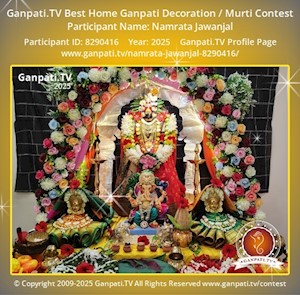 Namrata Jawanjal Home Ganpati Picture