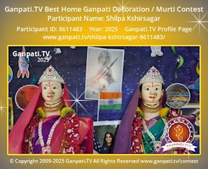 Shilpa Kshirsagar Home Ganpati Picture