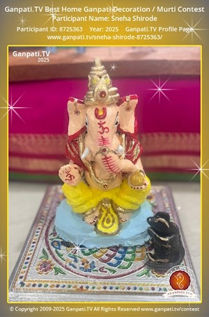 Sneha Shirode Home Ganpati Picture