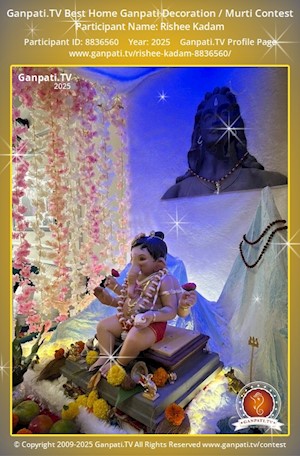 Rishee Kadam Home Ganpati Picture