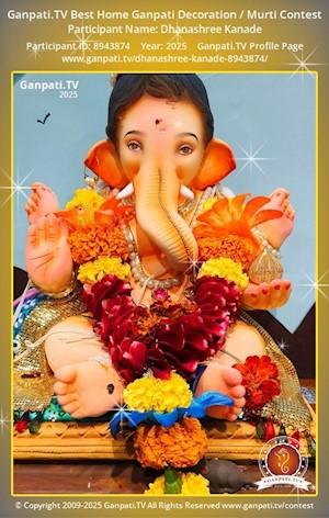 Dhanashree Kanade Home Ganpati Picture