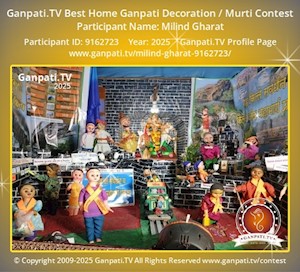 Milind Gharat Home Ganpati Picture