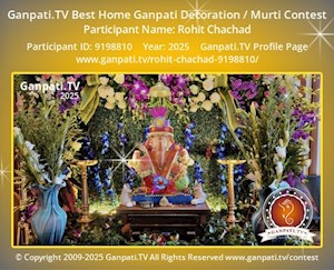 Rohit Chachad Home Ganpati Picture