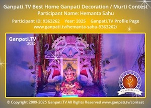 Hemanta Sahu Home Ganpati Picture