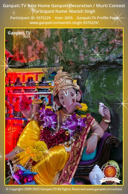 Manish Singh Ganpati 2025