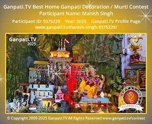 Manish Singh Home Ganpati Picture
