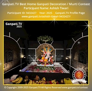 Ashish Tiwari Home Ganpati Picture