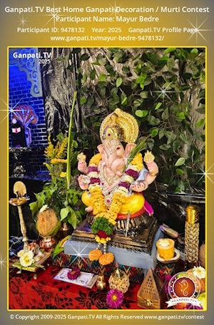 Mayur Bedre Home Ganpati Picture