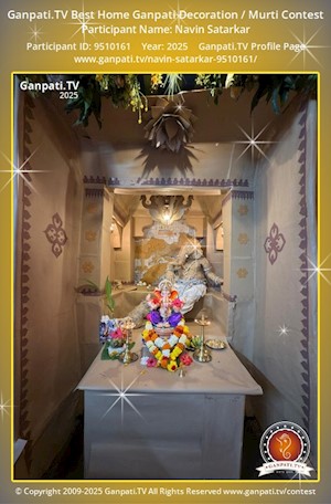 Navin Satarkar Home Ganpati Picture