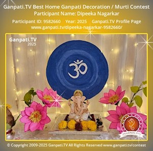Dipeeka Nagarkar Home Ganpati Picture