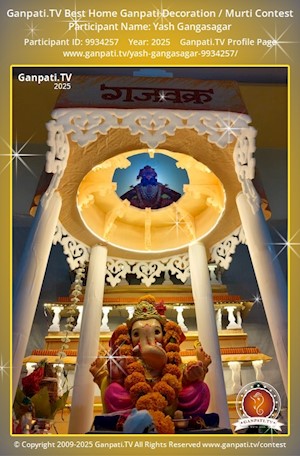 Yash Gangasagar Home Ganpati Picture