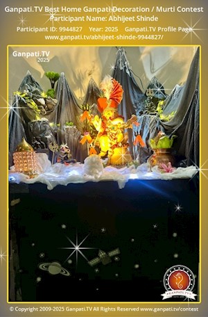 Abhijeet Shinde Home Ganpati Picture