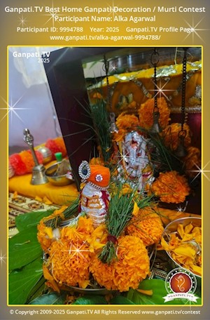 Alka Agarwal Home Ganpati Picture