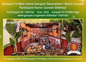 Ganesh Shilimkar Home Ganpati Picture