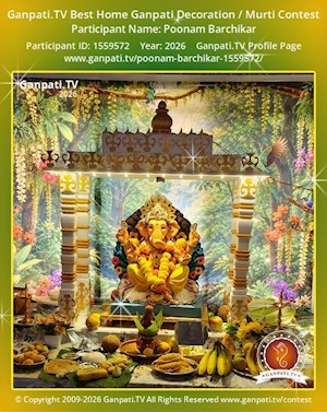 Poonam Barchikar Home Ganpati Picture