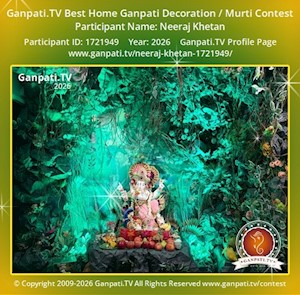 Neeraj Khetan Home Ganpati Picture