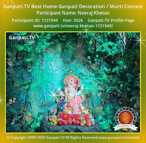 Neeraj Khetan Ganpati 2026
