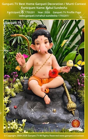 Rahul Sundesha Home Ganpati Picture