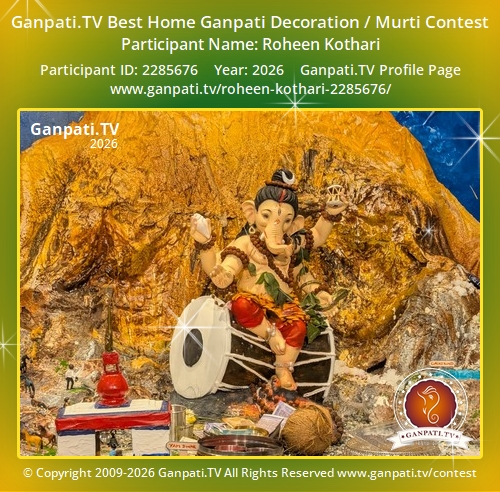 Roheen Kothari Ganpati 2026