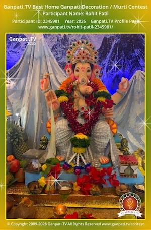 Rohit Patil Home Ganpati Picture