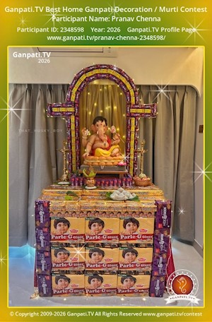 Pranav Chenna Home Ganpati Picture