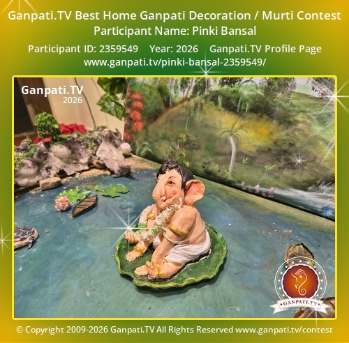 Pinki Bansal Ganpati 2026