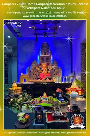 Atul Khule Home Ganpati Picture