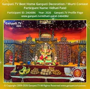 Vidhati Patel Home Ganpati Picture