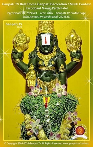 Parth Patel Home Ganpati Picture