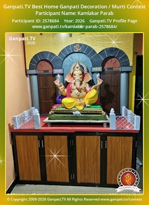 Kamlakar Parab Home Ganpati Picture