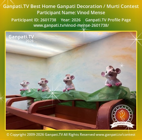 Vinod Mense Ganpati 2026