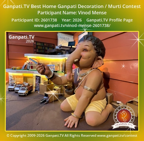 Vinod Mense Ganpati 2026