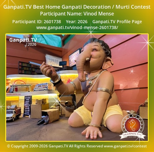 Vinod Mense Ganpati 2026
