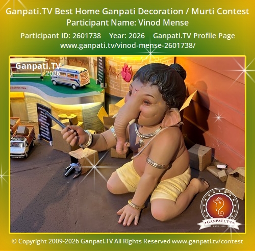 Vinod Mense Ganpati 2026