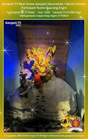 Gaurang Angre Home Ganpati Picture