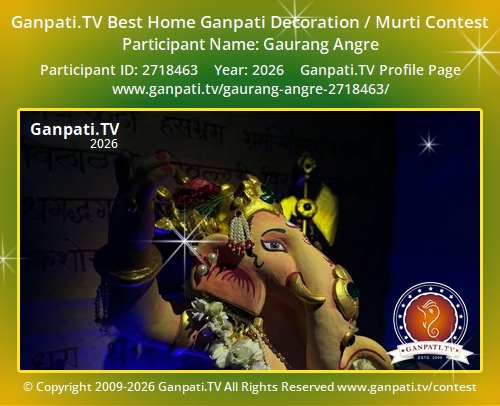 Gaurang Angre Ganpati 2026