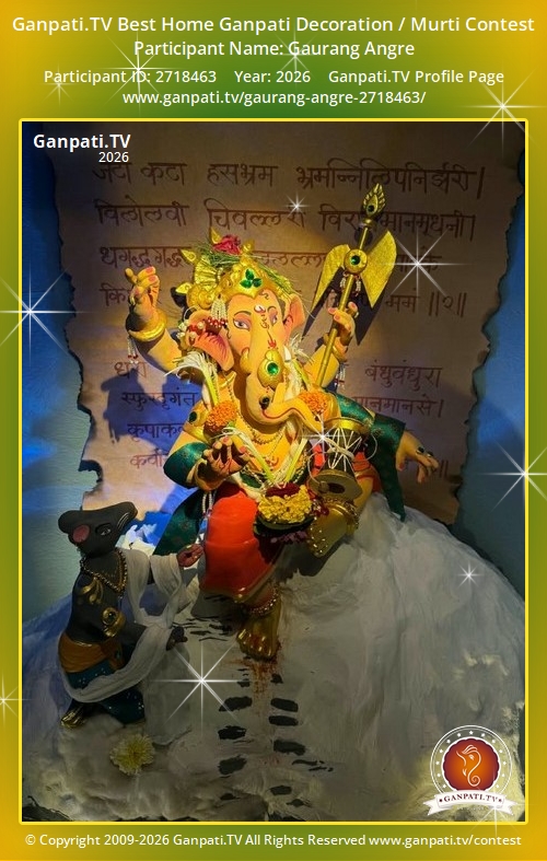 Gaurang Angre Ganpati 2026