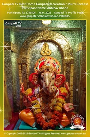 Abhinav Khond Home Ganpati Picture