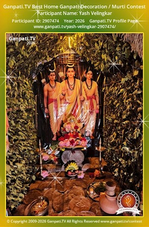 Yash Velingkar Home Ganpati Picture