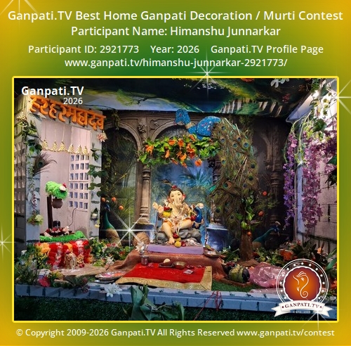Himanshu Junnarkar Ganpati 2026