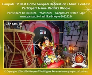 Radhika Bhople Home Ganpati Picture
