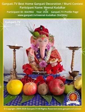Meenal Kudalkar Home Ganpati Picture