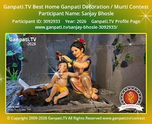 Sanjay Bhosle Home Ganpati Picture