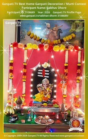 Vaibhav Dhore Home Ganpati Picture