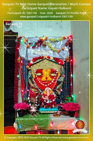 Gayatri Kulkarni Home Ganpati Picture