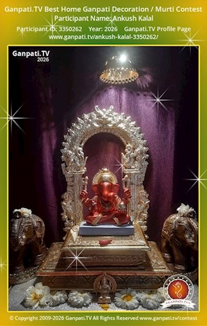 Ankush Kalal Home Ganpati Picture