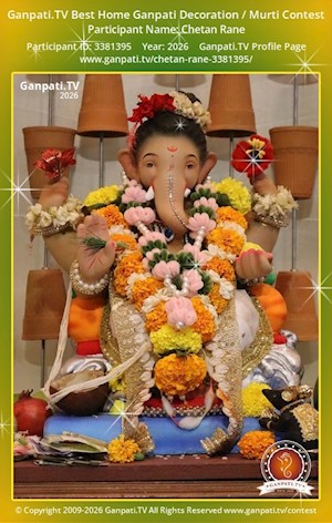 Chetan Rane Home Ganpati Picture