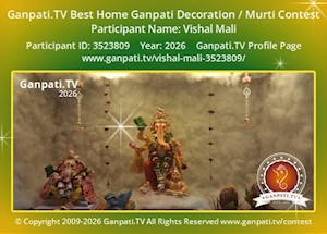 Vishal Mali Home Ganpati Picture